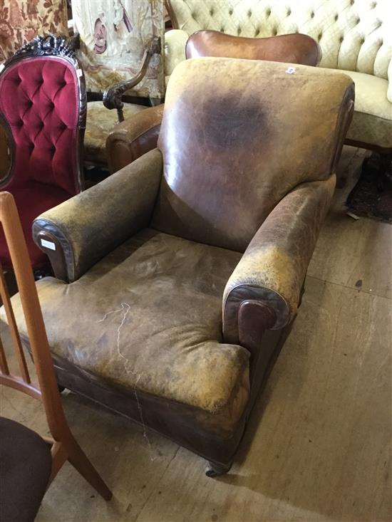 Leather armchair